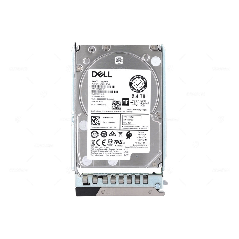 RWR8F G14  DELL HDD 2.4TB 10K NL SAS 12G 2.5" SFF HOT SWAP G14 G15